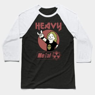 Heavy Metal Fan (Nuclear style) Baseball T-Shirt